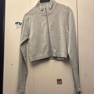 Forever 21 Gray Varsity Jacket